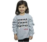 Mickey Mouse Many Faces Sweatshirt Disney Grey 9 Years