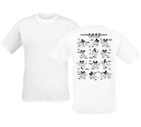 Mickey Mouse Master Kung Fu Scroll T-Shirt white XXL