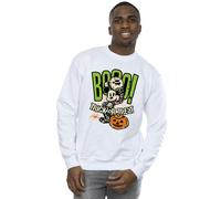 Mickey Mouse Men's Boo Sweatshirt in White | Size: 5XL Mickey Mouse White 5XL