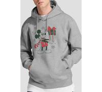 Mickey Mouse Men's Christmas Presents Hoodie Light Grey | Size: XL Mickey Mouse Light Grey XL