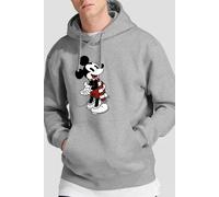 Mickey Mouse Men's Christmas Scarf Hoodie Light Grey | Size: 2XL Mickey Mouse Light Grey 2XL