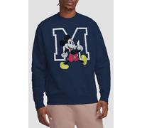 Mickey Mouse Men's Classic Walk Sweatshirt Navy | Size: Large Mickey Mouse Navy L