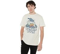 Mickey Mouse Men's Mickey & Friends Donald Duck Stressed Out T-Shirt Natural | Size: Medium Mickey Mouse Natural M