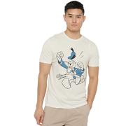 Mickey Mouse Men's Mickey & Friends Donald Duck Tantrum T-Shirt Natural | Size: Medium Mickey Mouse Natural M