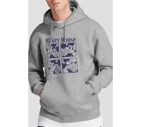 Mickey Mouse Men's Pixelated Hoodie Light Grey | Size: Large Mickey Mouse Light Grey L