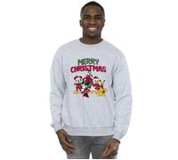 Mickey Mouse Merry Christmas Characters Sweatshirt Disney Grey XL