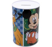 Mickey Mouse Metal Piggy Bank for Kids - Official Disney Money Box Tin, Fun Coin & Cash Savings Bank, for Boys & Girls Size-15cm