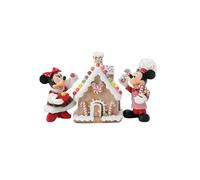 Department 56 Possible Dreams Disney Mickey and Minnie Mouse Gingerbread House Figurine Set, 6-inch, Multi-Colour