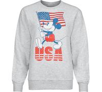 Mickey Mouse Mickey Mouse - USA Sweatshirt mottled light grey M