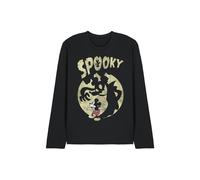 Mickey Mouse Mickey Shadow Spooky Long Sleeve T Shirt, Black Black