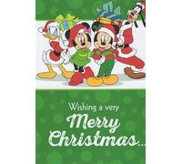 Mickey Mouse Minnie Mouse Donald Duck and Goofy Merry Christmas Card - Wishing a Very Merry Christmas... to "Merry" Special You! Have a Fun One!