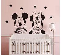 Mickey Mouse Minnie Mouse Stars Disney Wall Sticker Mural Art Deco Home Wall Decor Decoration Decals Baby Room