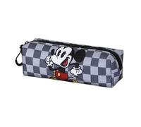 Mickey Mouse Move-Fan Square Pencil Case 2.2, Grey, 22 x 9 cm
