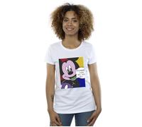 Mickey Mouse Oh Minnie Pop Art Cotton T-Shirt Disney White XL