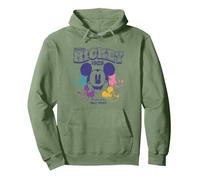 Mickey Mouse Original Multi Pullover Hoodie, Adult Unisex, Sage Green, Large