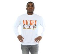 Mickey Mouse Poses Sweatshirt Disney White 4XL