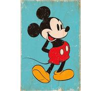 Mickey Mouse Poster Retro Blue (61cm x 91,5cm)
