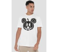Mickey Mouse Pumpkin Head Mens T-Shirt White Mickey Mouse White M