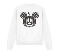 Mickey Mouse Pumpkin Head Sweatshirt White Mickey Mouse White XXL