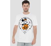 Mickey Mouse Pumpking Costume Mens T-Shirt White Mickey Mouse White S