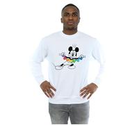 Mickey Mouse Rainbow Chain Sweatshirt Disney White XXXL