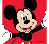 Mickey Mouse "Red Canvas Print, Multi-Colour, 40 x 40 cm