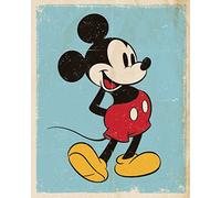 Mickey Mouse Retro 40 x 50 Cm Art Print/Poster