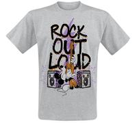 Mickey Mouse Rock out loud T-Shirt mottled grey L