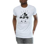Mickey Mouse Scared T-Shirt Disney White M