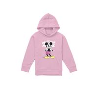 Mickey Mouse Silly Face Youth Kids Pull-Over Hoodie, Light Pink Disney Light Pink 7-8 Years