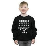 Mickey Mouse Sitting Sweatshirt Disney Black 12-13 Years