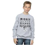 Mickey Mouse Sitting Sweatshirt Disney Grey 9 Years