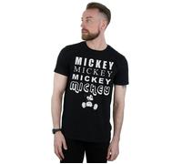 Mickey Mouse Sitting T-Shirt Disney Black XXXL