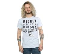 Mickey Mouse Sitting T-Shirt Disney Grey L