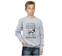 Mickey Mouse Steamboat Willie Sweatshirt Disney Grey 5-6 Years