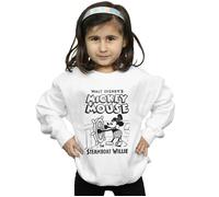Mickey Mouse Steamboat Willie Sweatshirt Disney White 9 Years