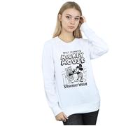 Mickey Mouse Steamboat Willie Sweatshirt Disney White S