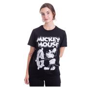 Mickey Mouse - Steamboat Willie - T-Shirt - black - S - 100% Cotton S