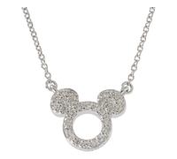 Mickey Mouse Sterling Silver Necklace N901464RZWL-16