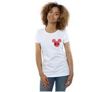 Mickey Mouse Symbol Cotton T-Shirt Disney White M