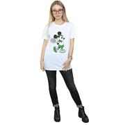 Mickey Mouse Tennis Cotton Boyfriend T-Shirt Disney White XL