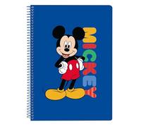 MICKEY MOUSE TODAY - Notebook 80 A5 Sheets, Hard Cover, Ideal for Children of Different Ages, Comfortable and Versatile, Quality and Resistance, 15.5 x 22 cm