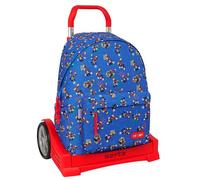 MICKEY MOUSE TODAY - School Backpack 775, Ergonomic Back, with Safta Evolution Trolley, Ideal for Children of Different Ages, Comfortable and Versatile, Quality and Resistance, 31 x 13 x 43 cm
