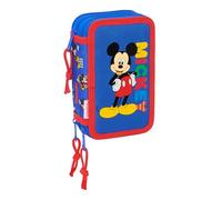 Mickey Mouse Today - School Pencil Case with 37 Tools Included, Children's Pencil Case, Child, Ideal for Children from 5 to 14 Years, Comfortable and Versatile, Quality and Resistance, 12.5 x 5.5 x