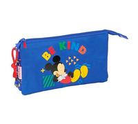 Mickey Mouse Today - Triple Pencil Case, Children's Pencil Case, Ideal for School Age Children, Comfortable and Versatile, Quality and Resistance, 22 x 3 x 12 cm