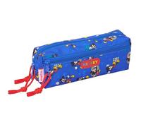 Mickey Mouse Today - Triple Small Pencil Case, Children's Pencil Case, Ideal for School Age Children, Comfortable and Versatile, Quality and Resistance, 22 x 6 x 8.5 cm