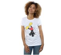 Mickey Mouse Upside Down Cotton T-Shirt Disney White L
