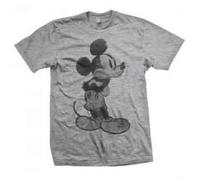 Mickey Mouse Vintage Sketch T Shirt L Grey
