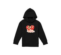 Mickey Mouse Vintage Valentine'S Day Luv You Lots! Youth Kids Pull-Over Hoodie, Black Disney Black 12-13 Years