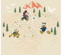Mickey Mouse Wallpaper Wall Mural 137x110 inch beige unisex Disney kids bedroom